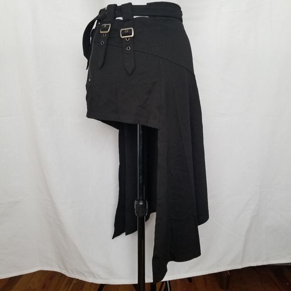 Punk Rave Irregular Midi Skirt - Picture 3 of 7